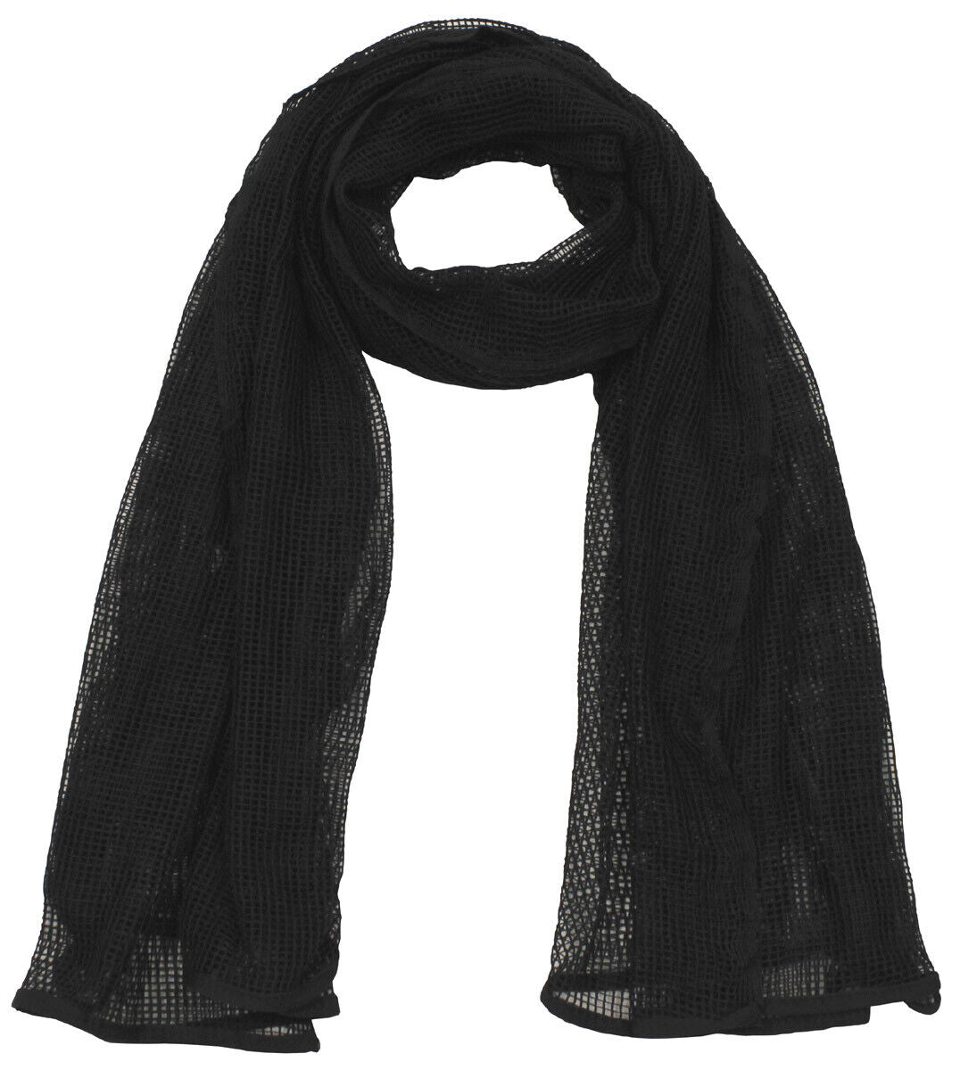 Sniper Scarf Multifunctional Fine Mesh Camouflage Face Black 190x90cm