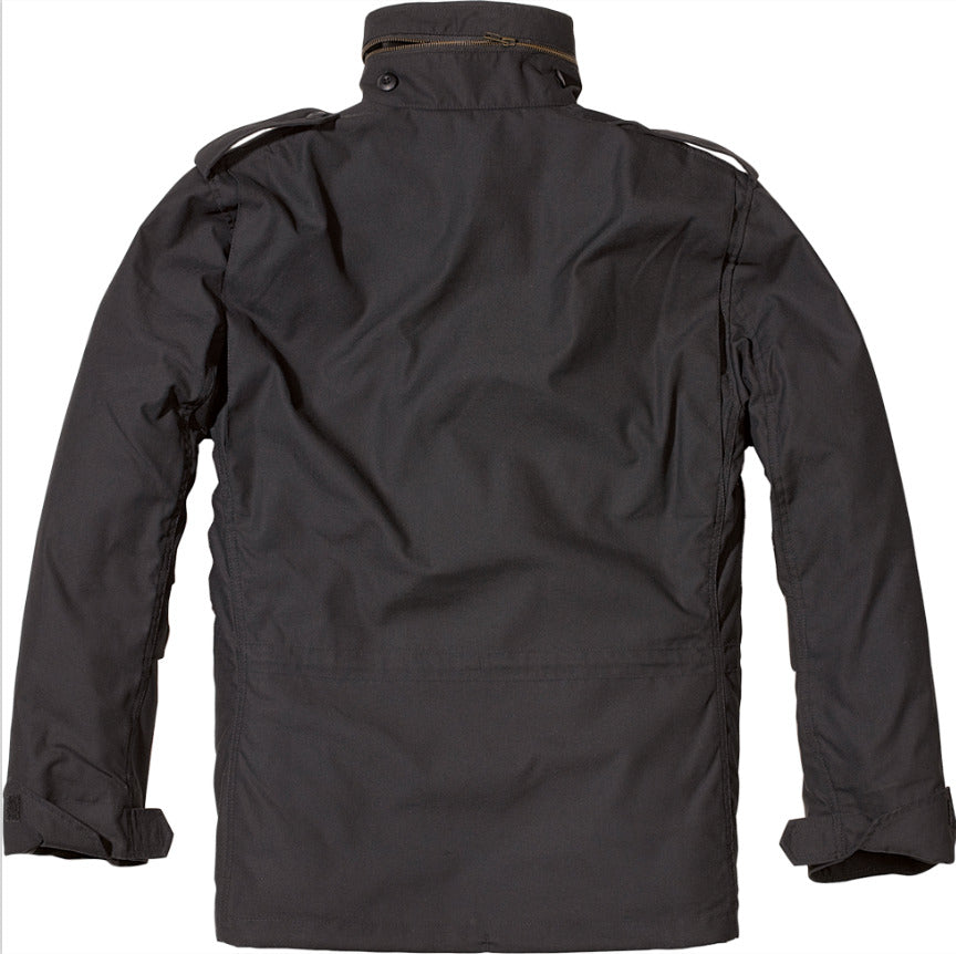 Brandit Jacket Parka Man Winter Military Field Army M-65 Black