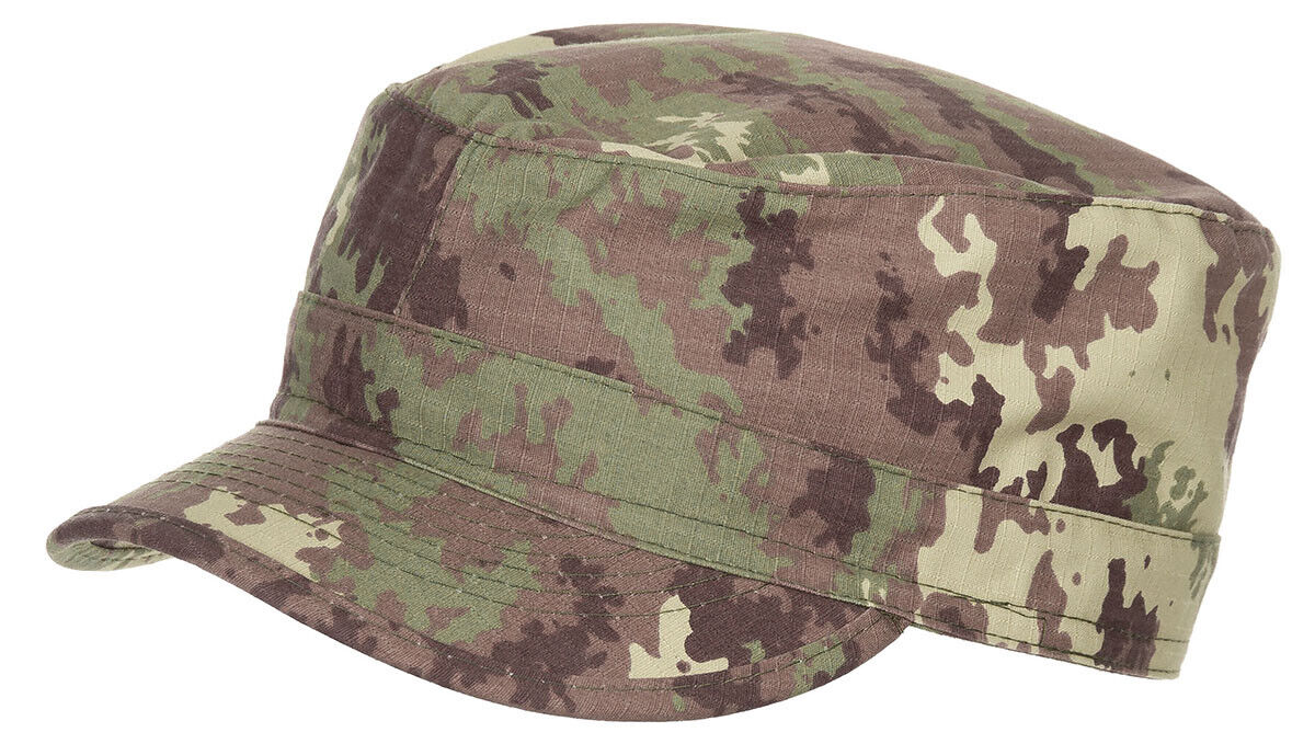 US BDU Cap American Army Style Camo Hat Ripstop Military New All Sizes vegetato