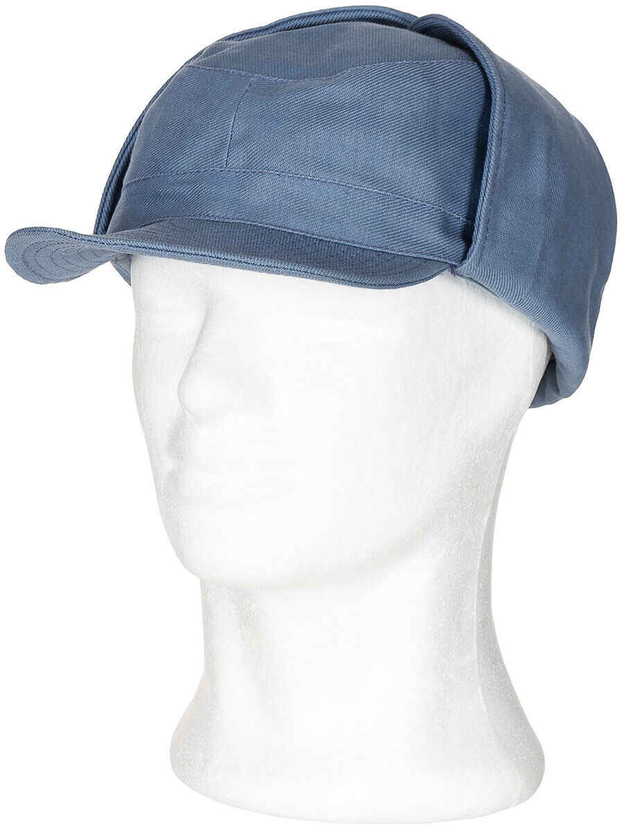 Original Swedish Army Winter Cap Civil Defence Blue – Like New