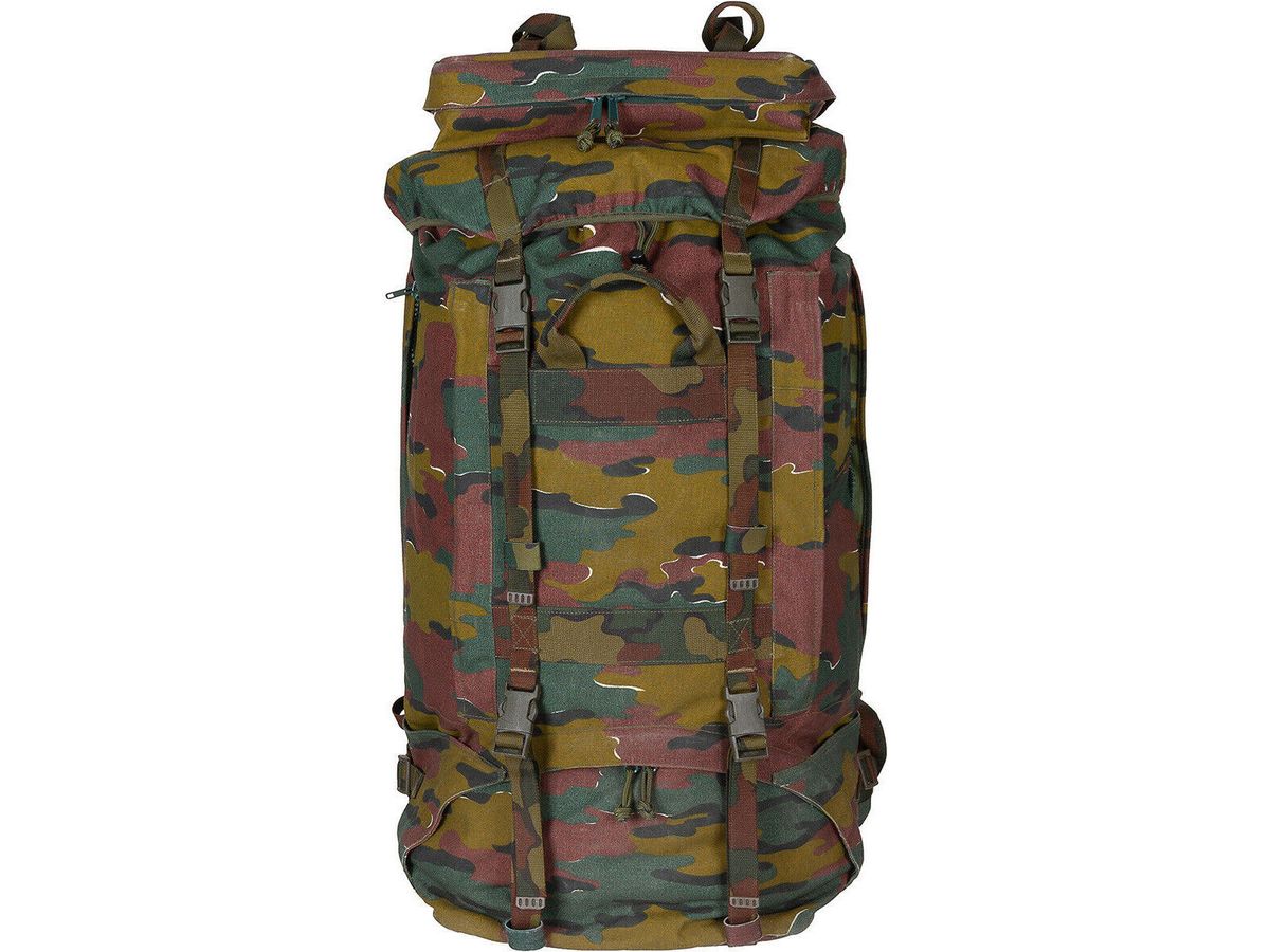 Belgium Original Military Army Backpack Camo Without Side Pouches Used