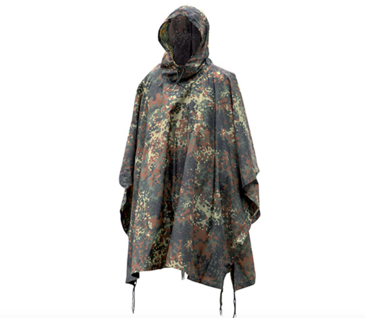 Mil-Tec Flectar Ripstop Wet Weather Poncho Flecktarn