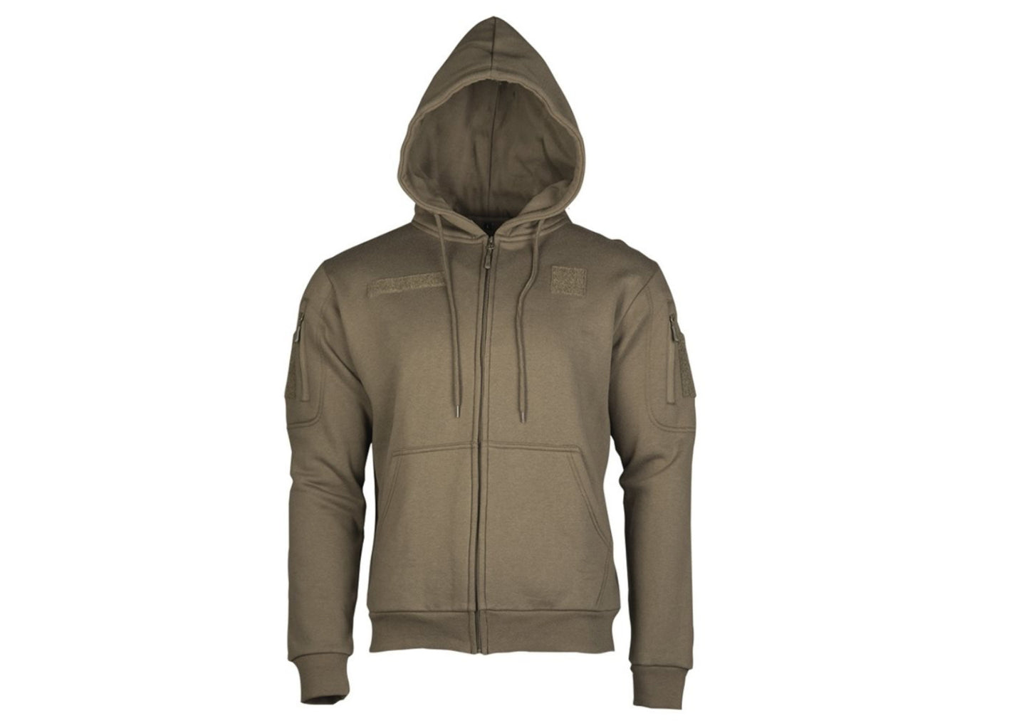 MIL-TEC Ranger Military Tactical Zipped Hoodie  Sweater Mens Outdoor OD Green