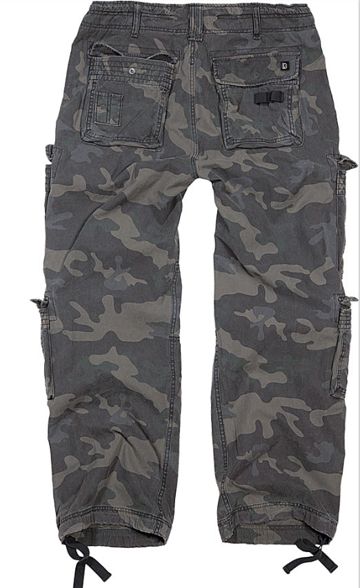 Brandit Pure Vintage Pants Outdoor Hiking Military Army Trousers Mens Cargo