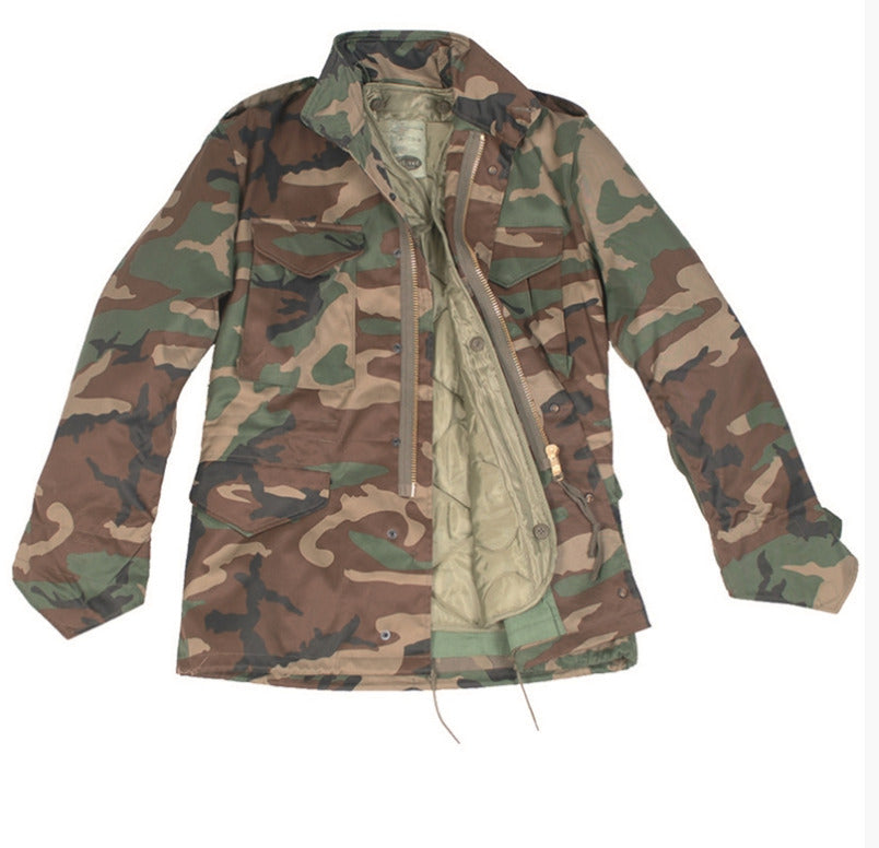 Mil-Tec US Style M65 Field Jacket with Liner Woodland