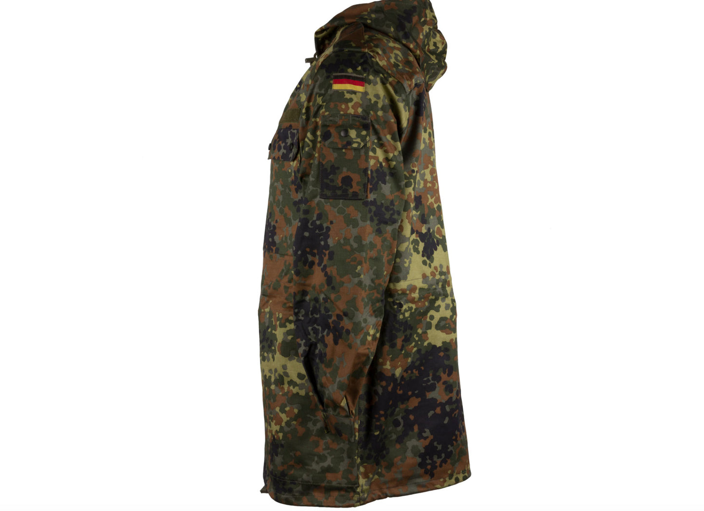 Original Bundeswehr BW Army Field Jacket Parka Military Issue Flecktarn Camo Used