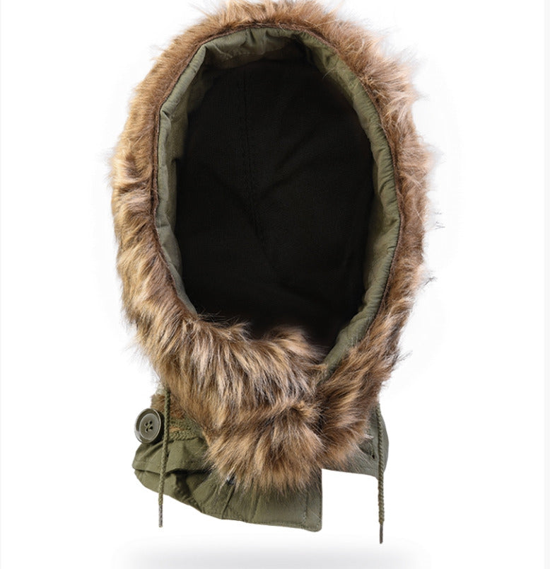 Mil-Tec US Fur Hood for M51 Shell Parka Olive