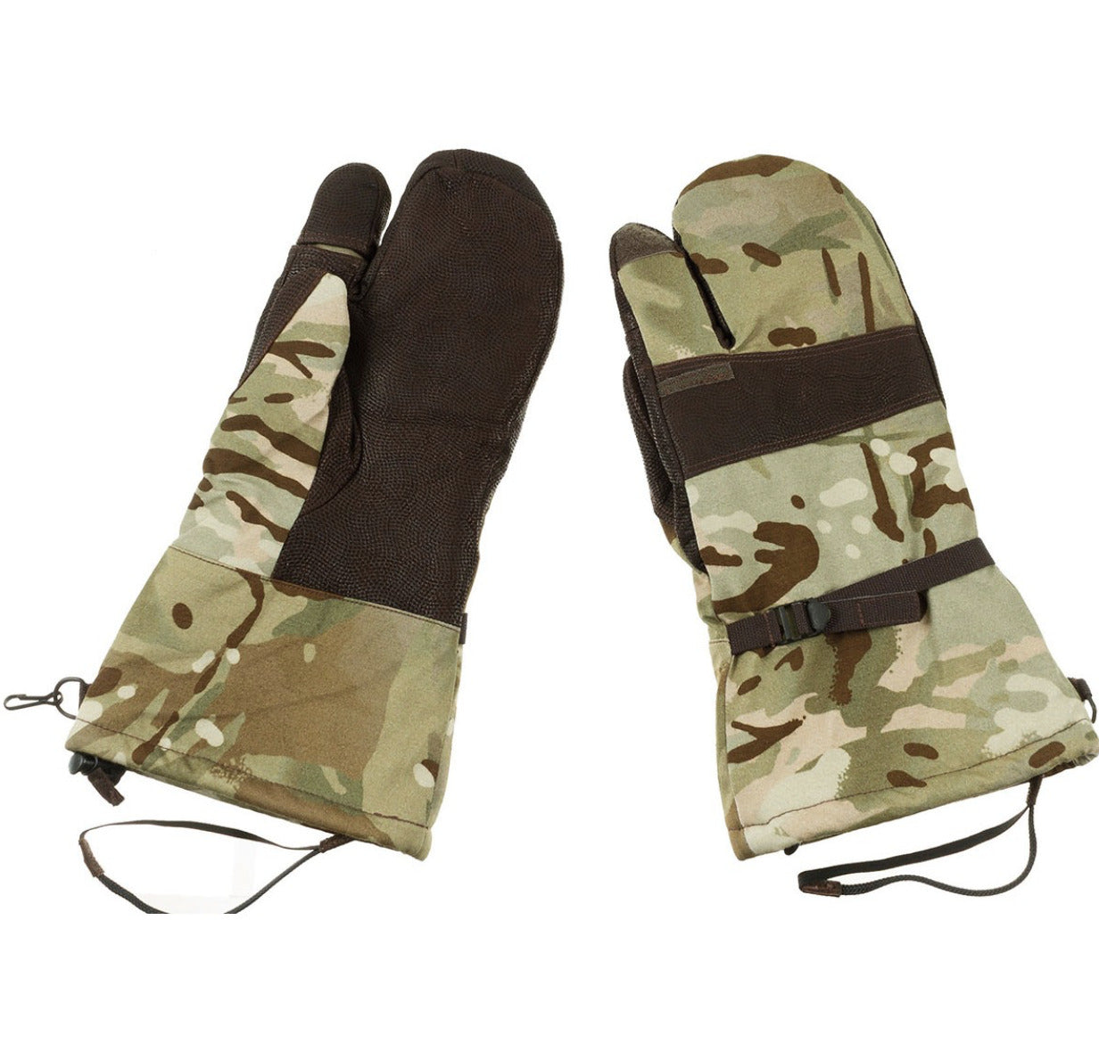 Original British Army Mittens Camo Goretex Trigger Finger MTP – Used