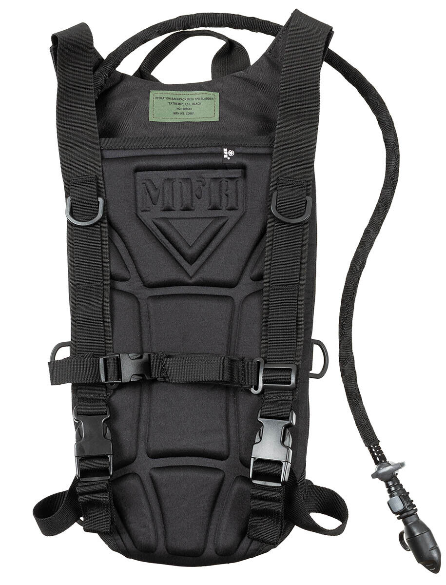 Hydration Backpack Hiking Outdoor Activities with TPU Bladder Extreme 2.5L Black