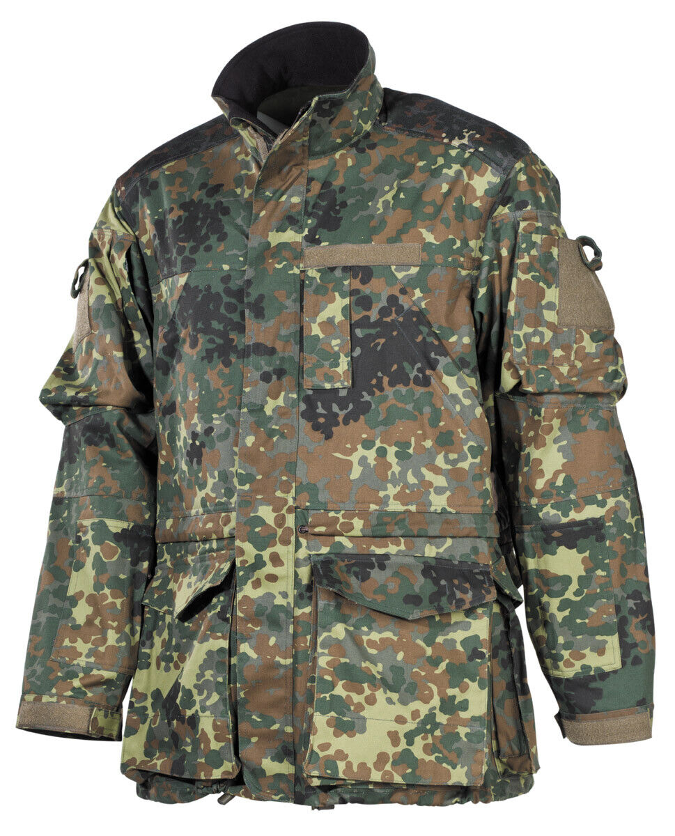 BW Military Jacket Tactical Patrol Combat Army Long Fleckarn Camo Men's