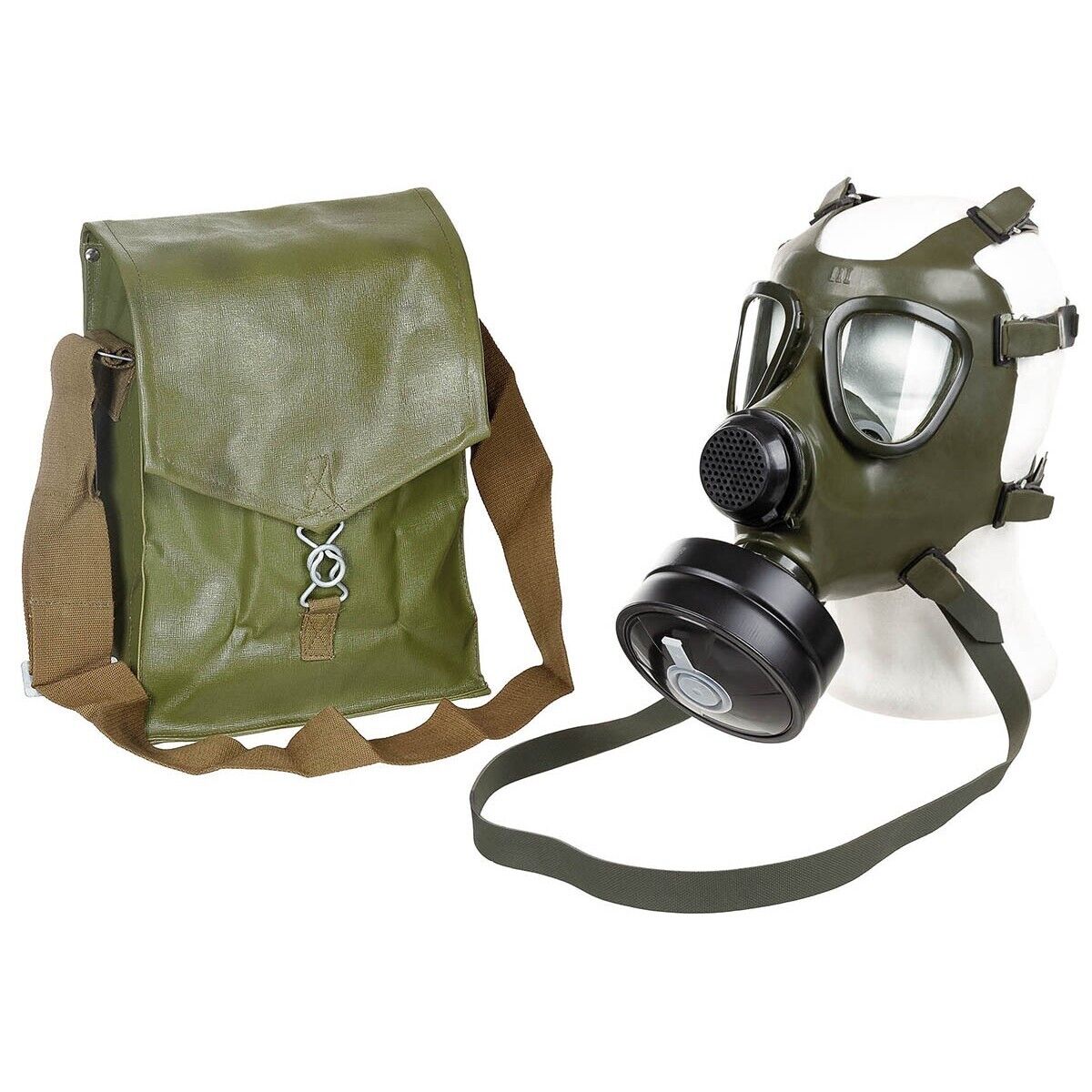 Original Romanian Army Ro Gas Mask M74 Filter Olive – Like New
