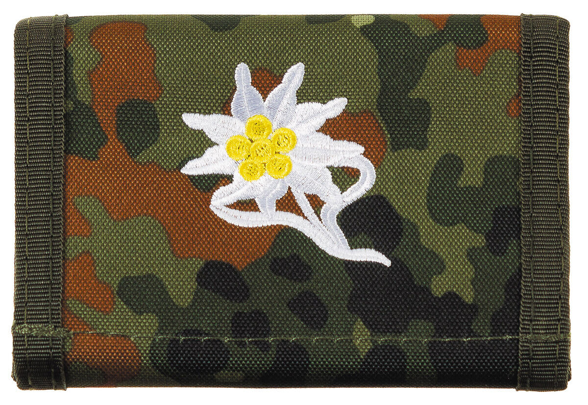 Bundeswehr German Army BW Wallet BW Camo Edelweis
