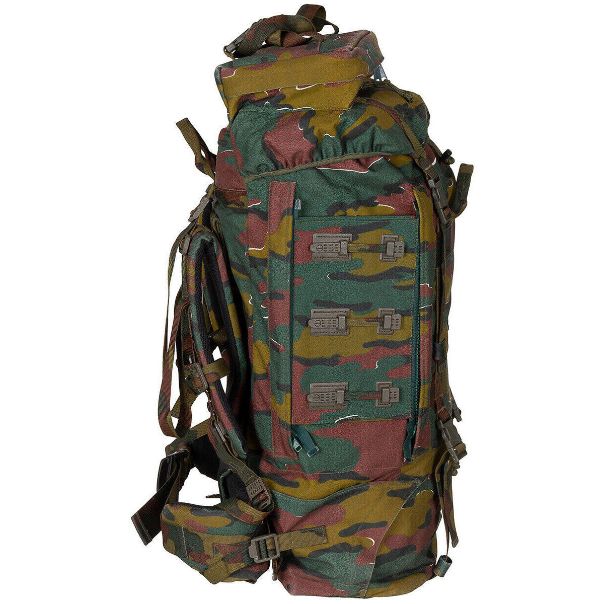 Belgium Original Military Army Backpack Camo Without Side Pouches Used