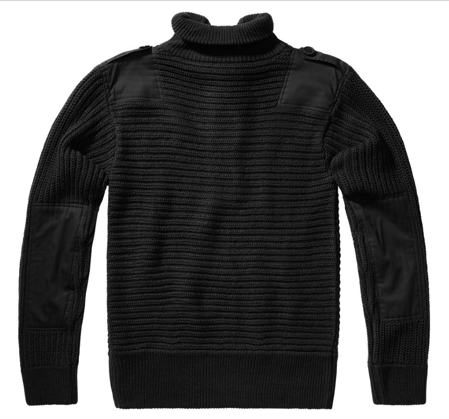 Alpine Pullover Military Army Hunting Outdoor Warm Sweater Black