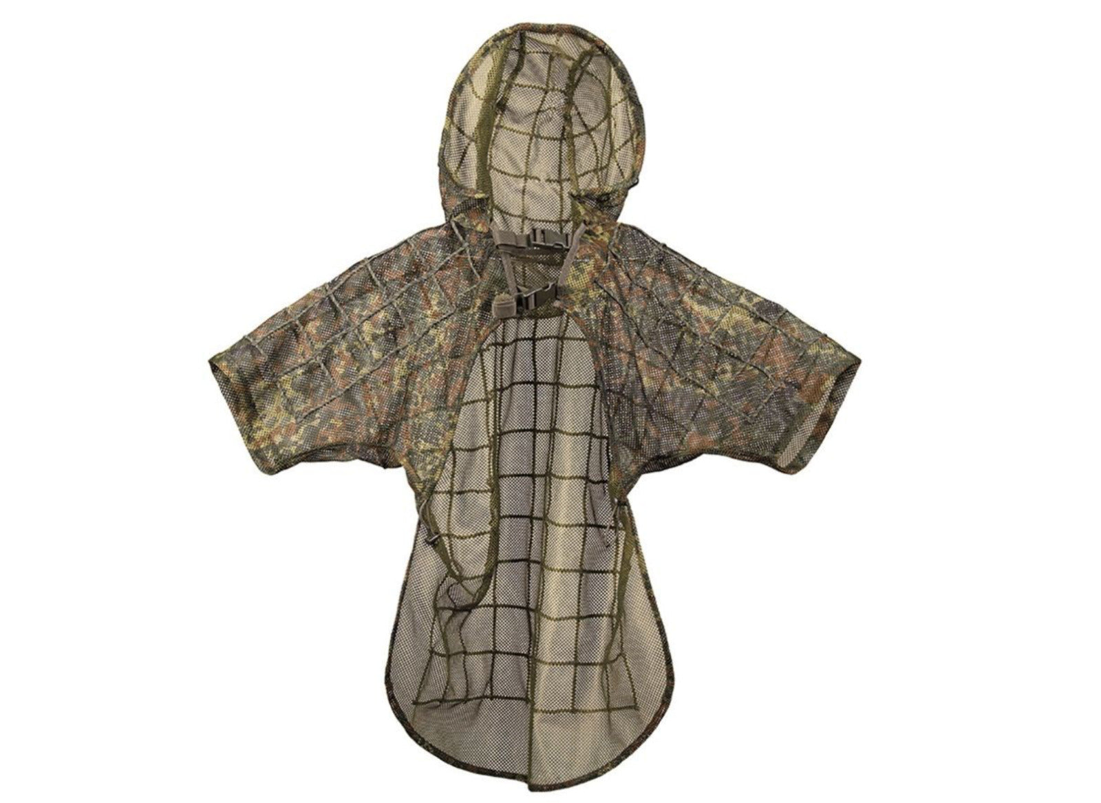 Military Ghillie Parka Suit Flecktarn Camo – Outdoor Hunting, One Size
