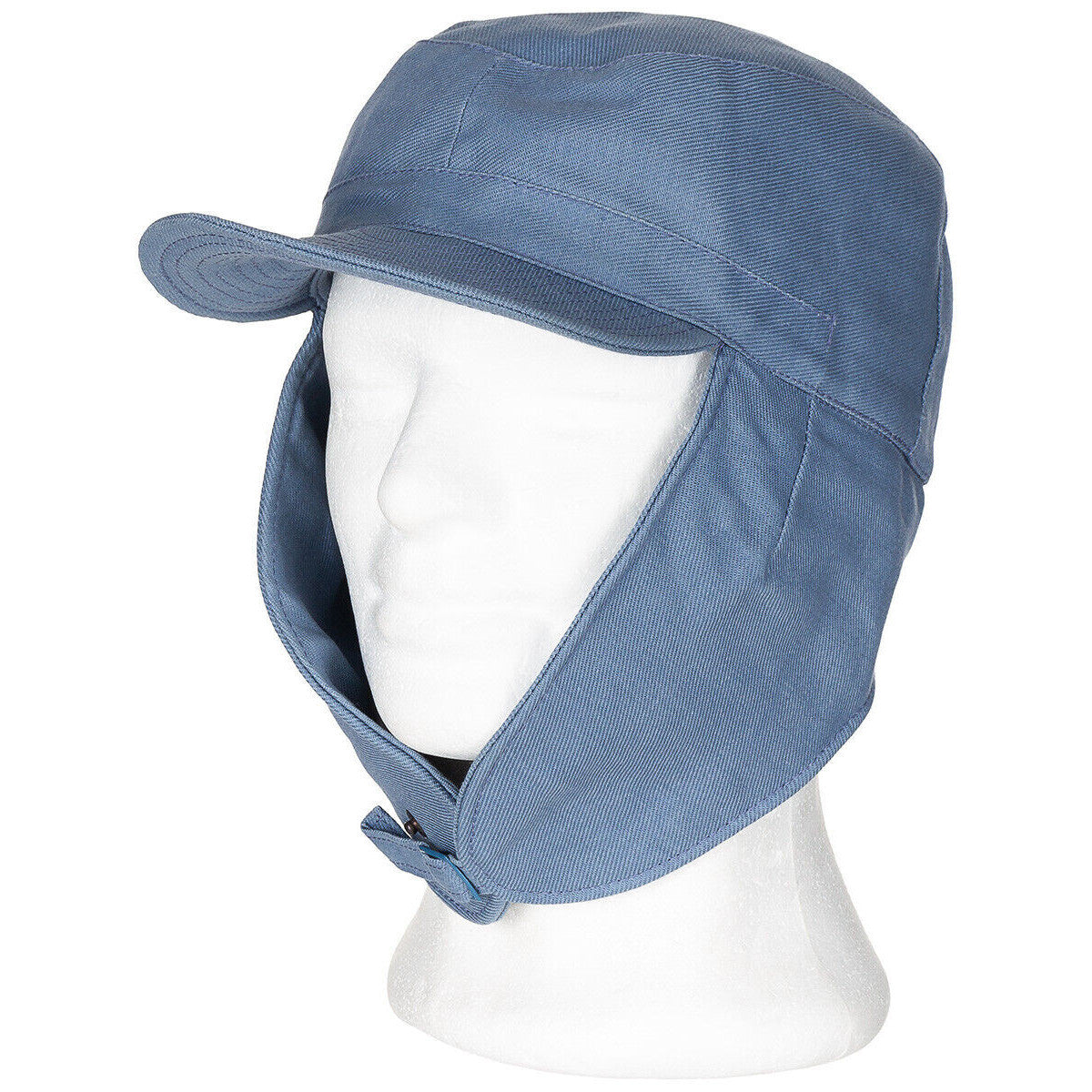 Original Swedish Army Military  Winter Cap Civil Defence Blue