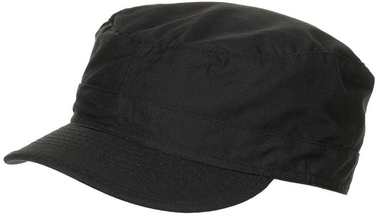 US Black BDU Cap American Army Style Field Hat Ripstop Military New All Sizes