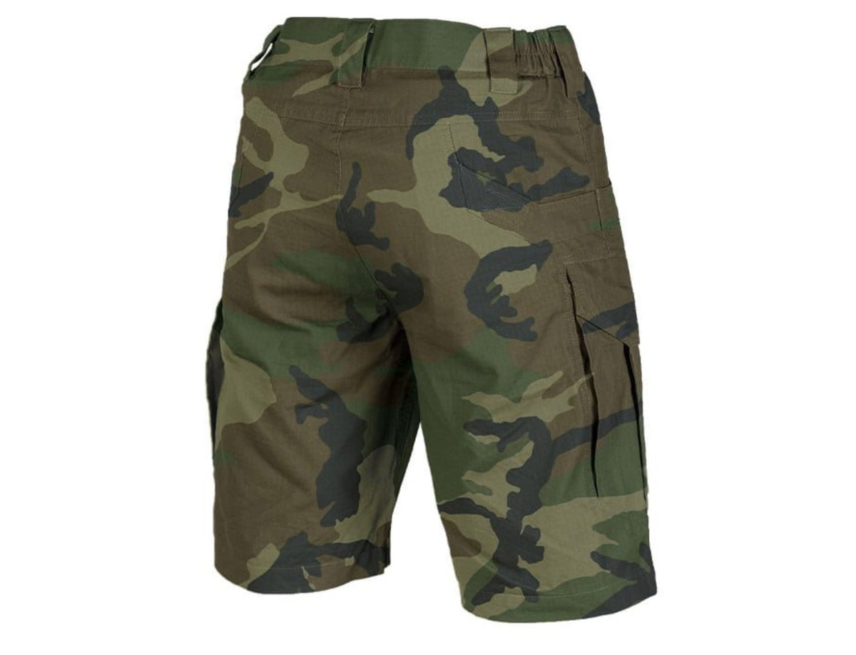 Mil-Tec Cotton Assault Shorts Ripstop Woodland