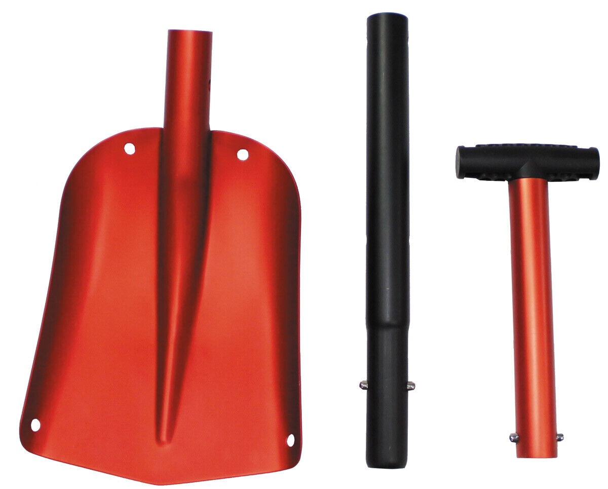 Avalanche Shovel Deluxe Aluminium 3-Part Adjustable Blade Size: 28x21.5cm
