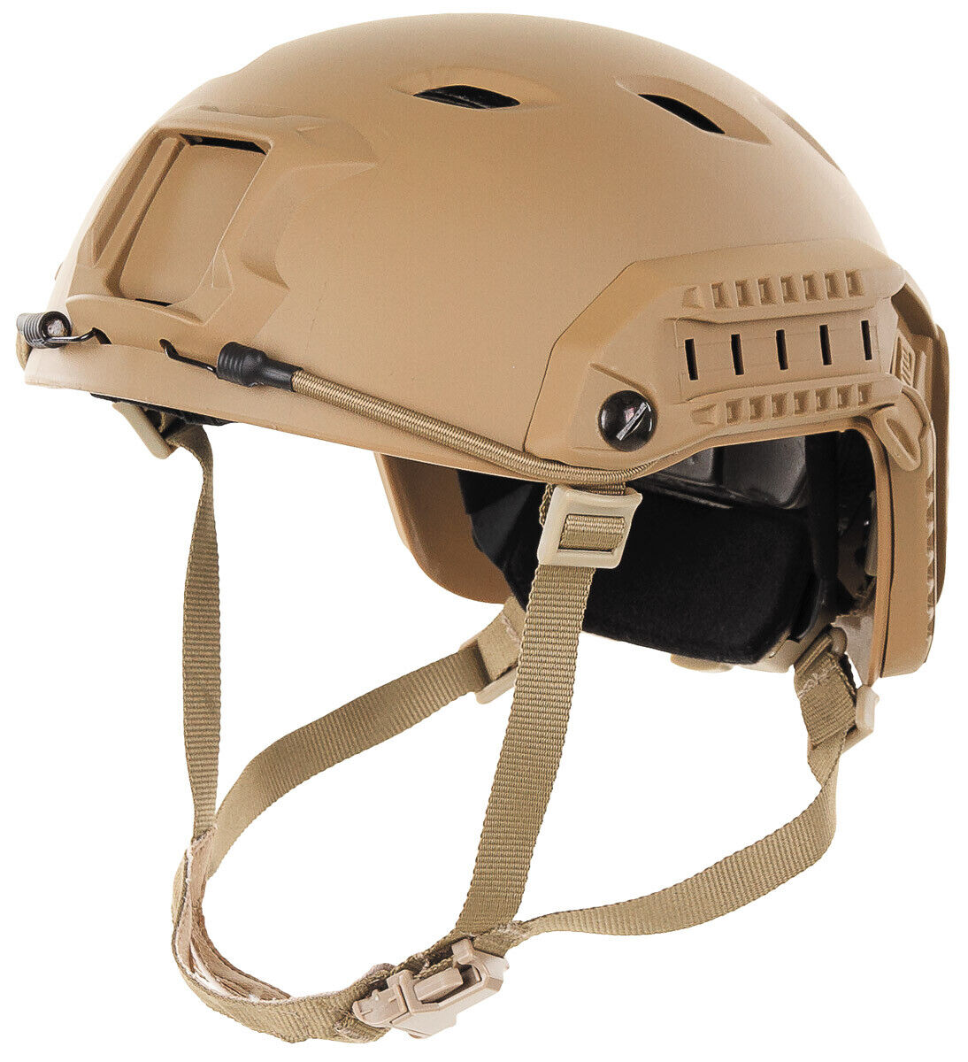 US FAST Paratrooper Combat Helmet Coyote Tan Adjustable Ventilated ABS Plastic