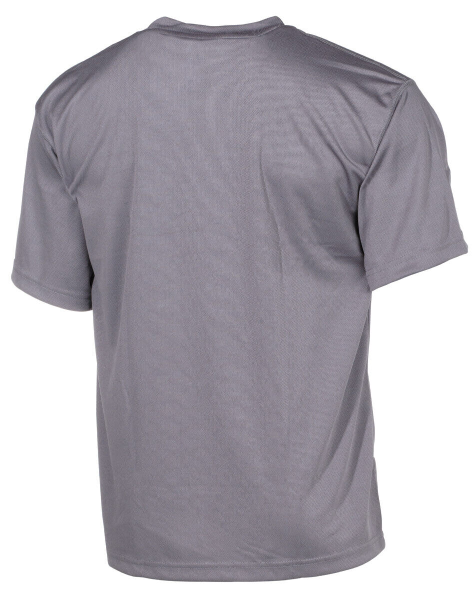 US Mens Tactical Combat T-Shirt Military Training Army Solider Grey