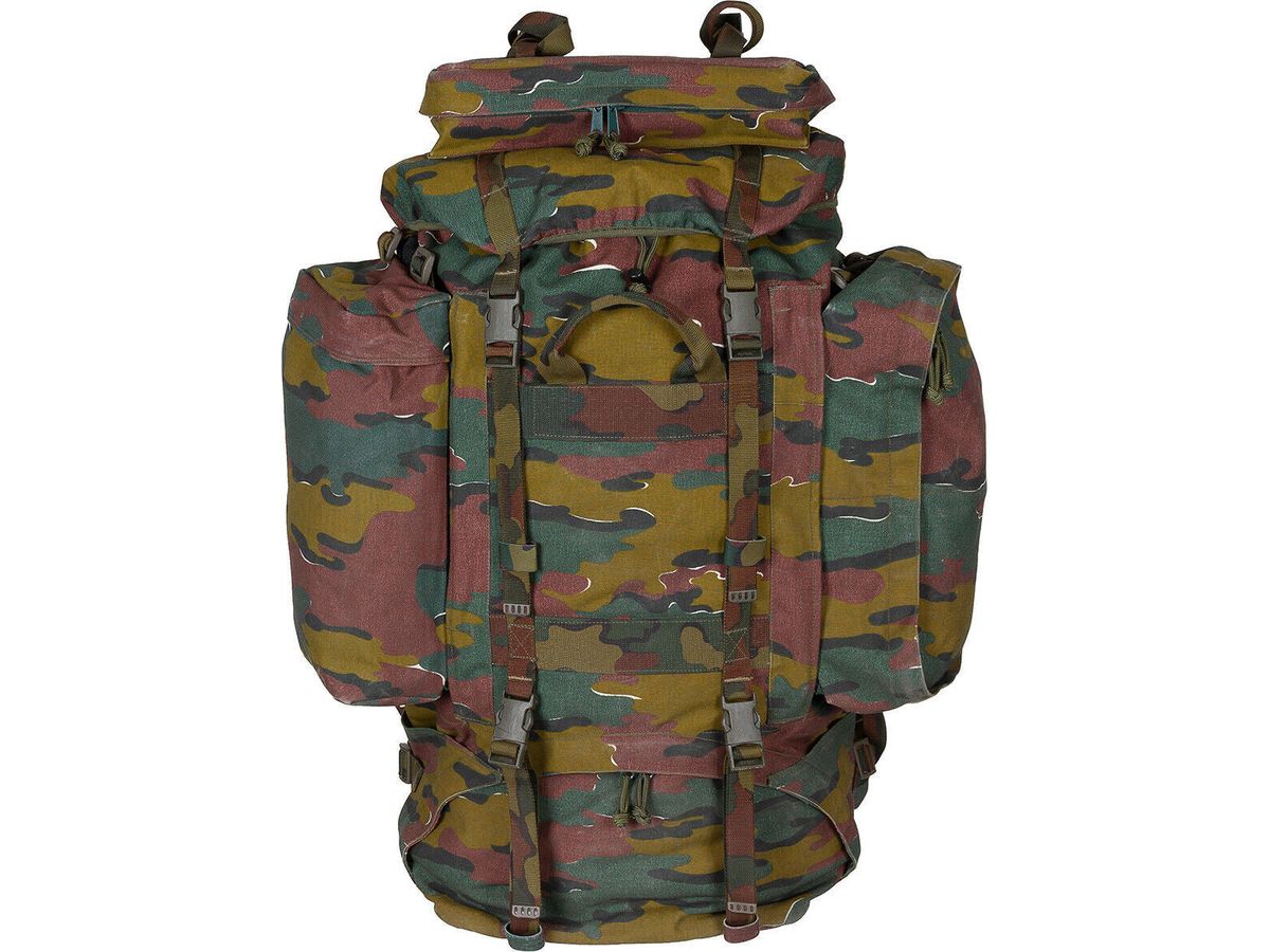 Belgium Original Military Army Backpack Bag 120L Camo Used