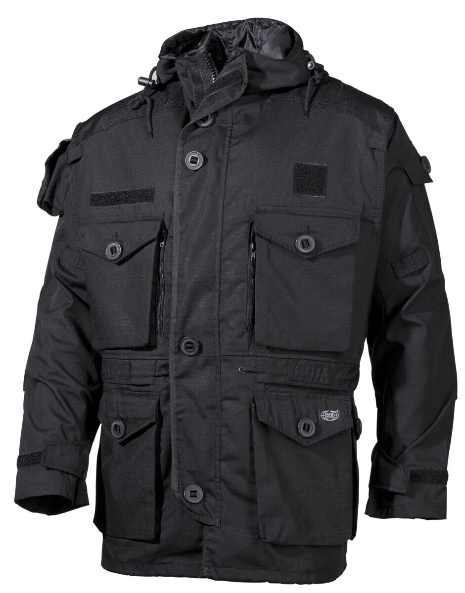 MFH Professional Commando Jacket Smock Ripstop Black