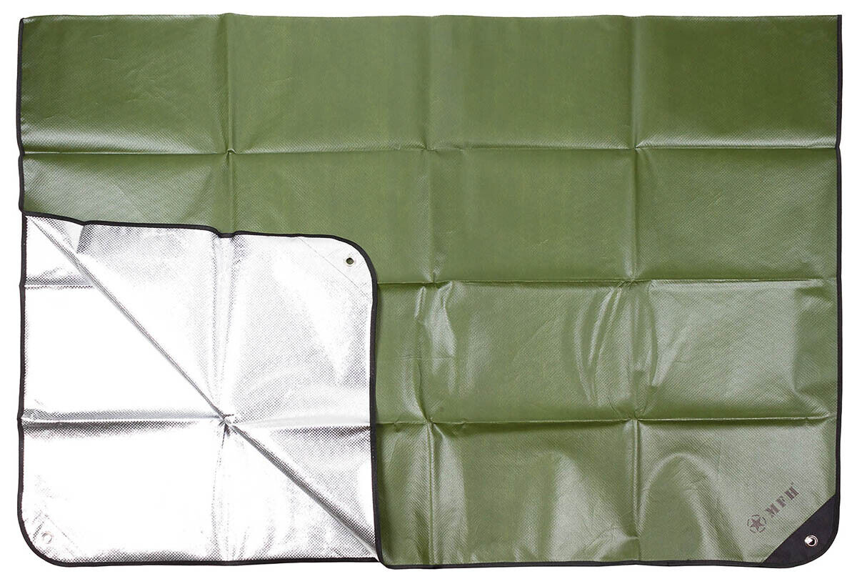 Emergency Tarp OD Green One Side Aluminium Coated