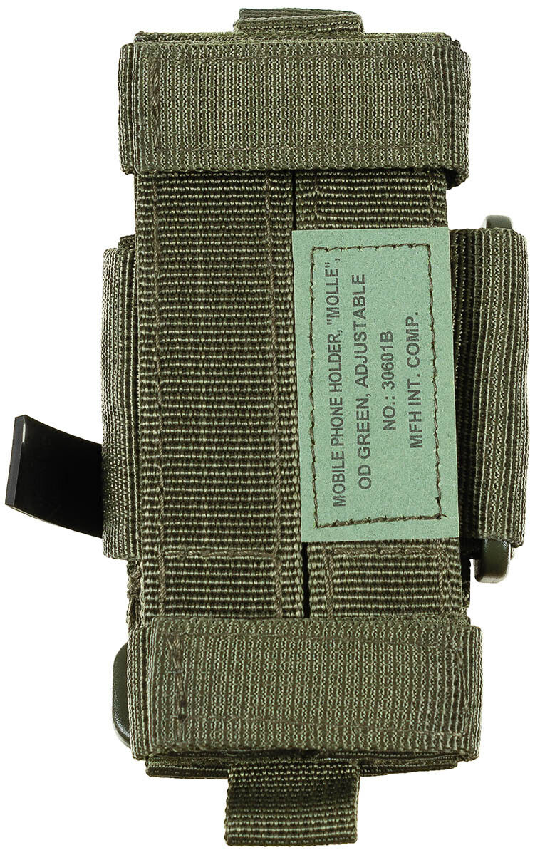 MFH Mobile Phone Holder MOLLE Green Adjustable