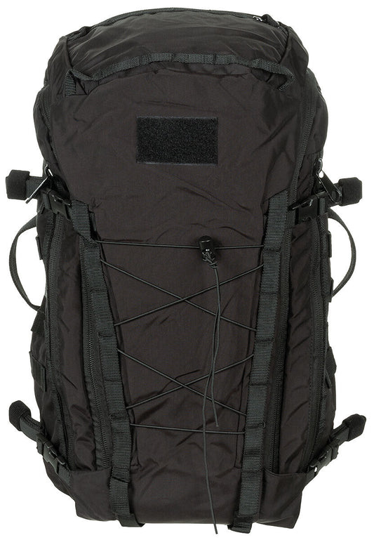 Black Cordura Backpack Mission 30 Adjustable Straps Multiple Pockets