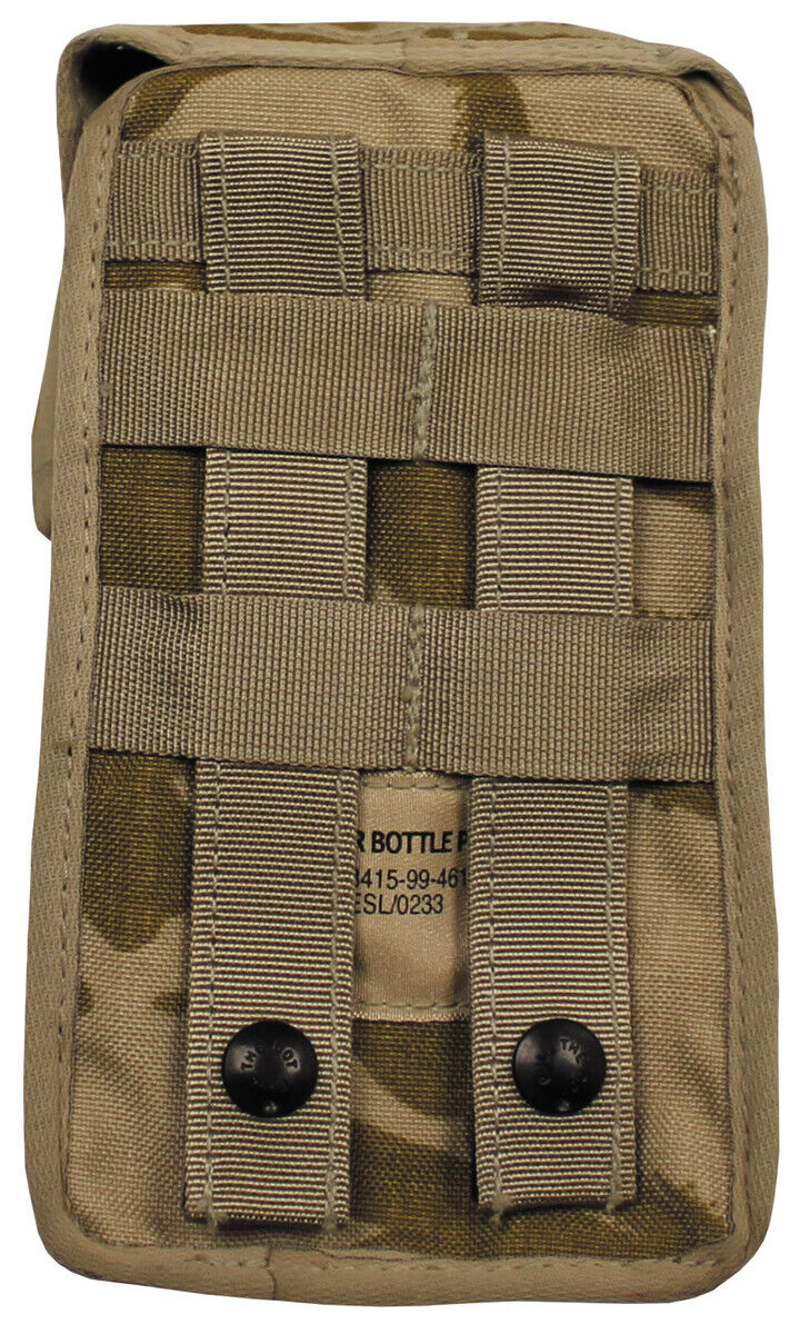 Original British Army Military Pouch Water Bottle MOLLE DPM Desert Used