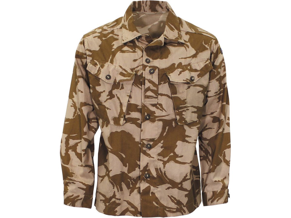 Original British Army Military Jacket Combat Tropical DPM Desert Camo New