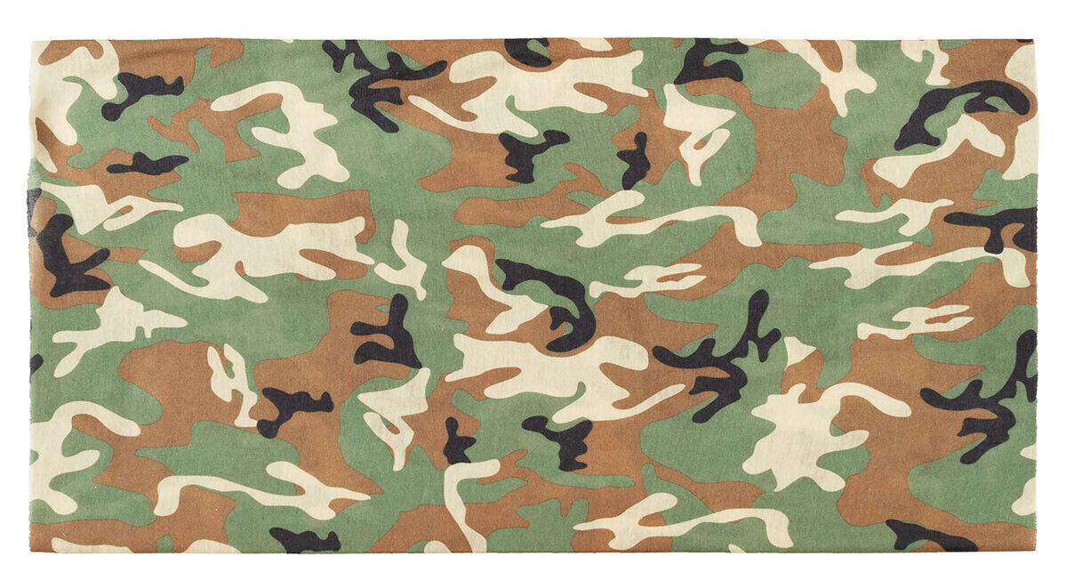 Army Fleece Neck Gaiter One-Size-Fits-All 100% Polyester Woodland Camo