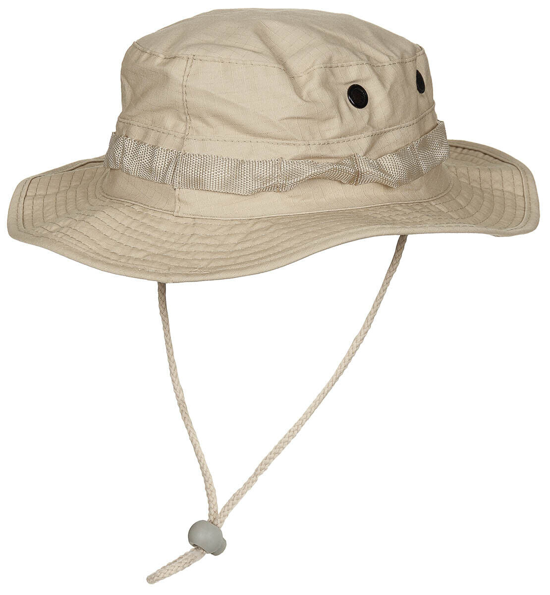 MFH US GI Bush Hat Chin Strap GI Boonie Ripstop Khaki