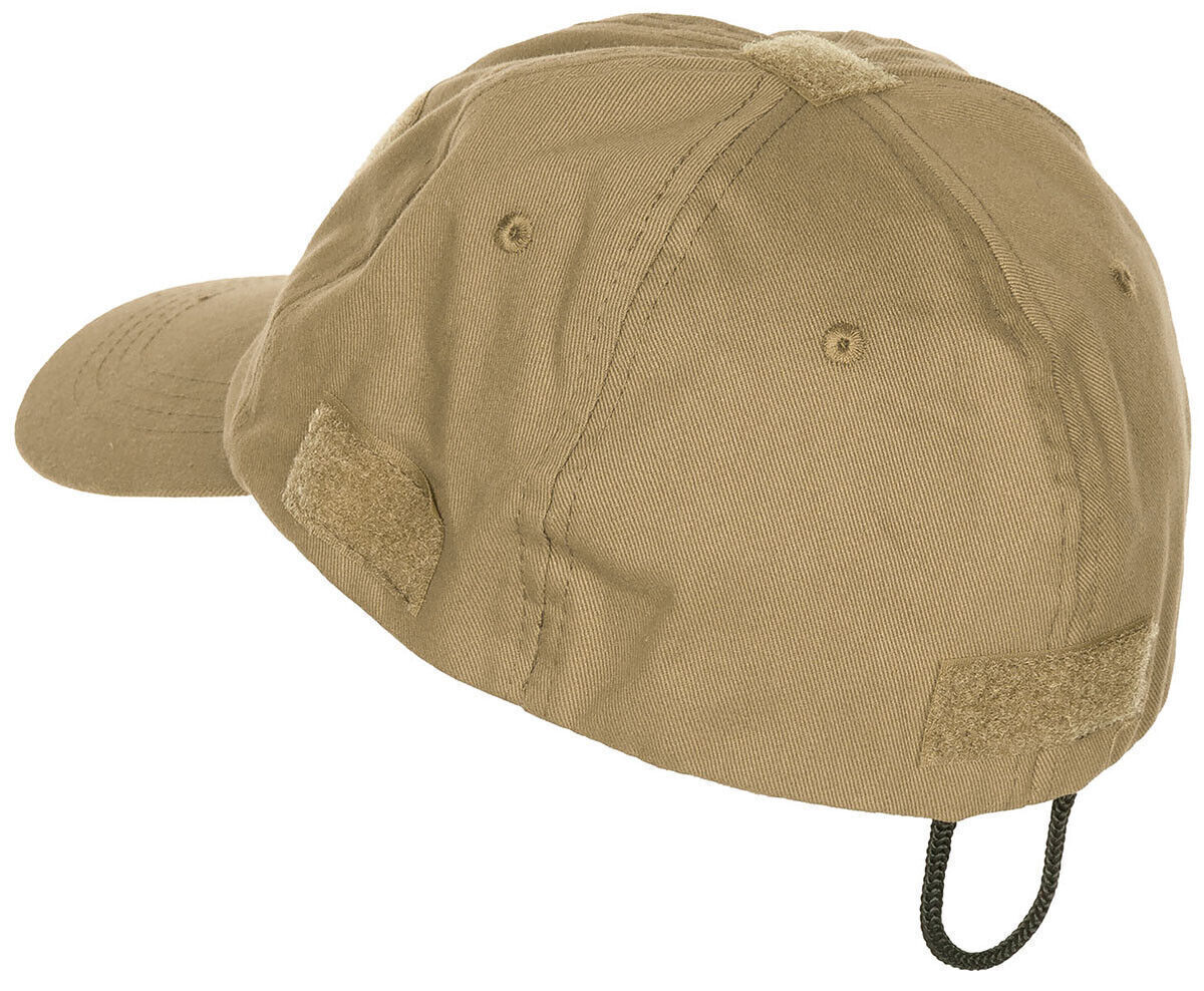 US Army Military Field Outdoor Operations Cap With Loop Panels Coyote tan