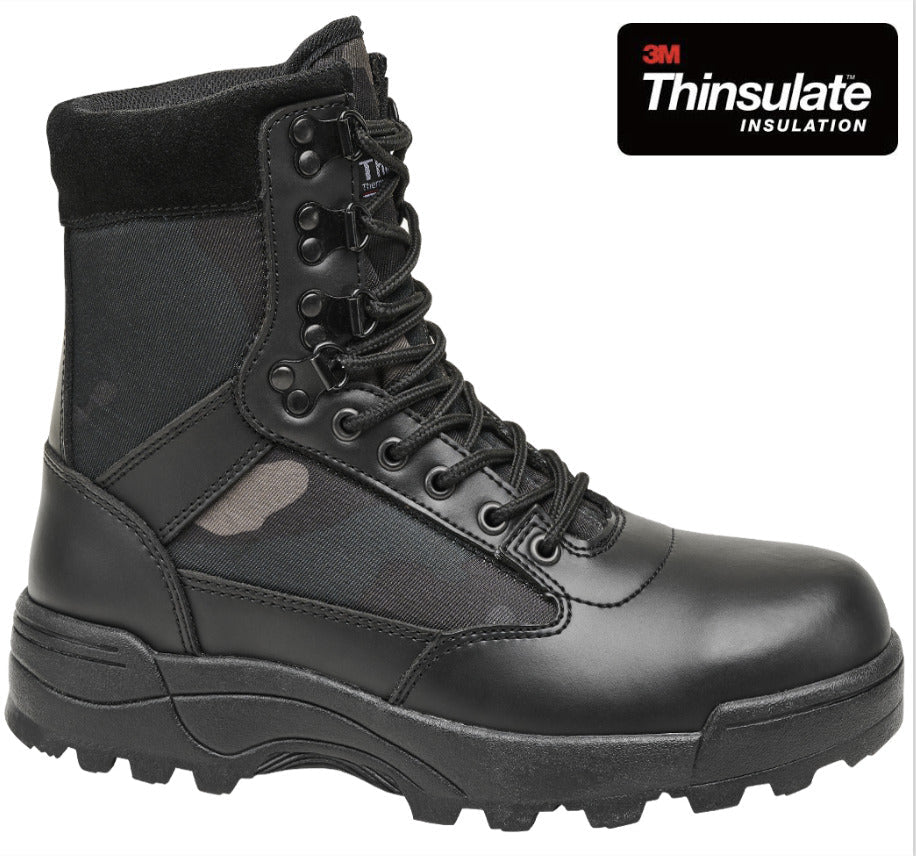 Brandit Tactical Military Outdoor Army Combat Boots Unisex Adult Dark Camo