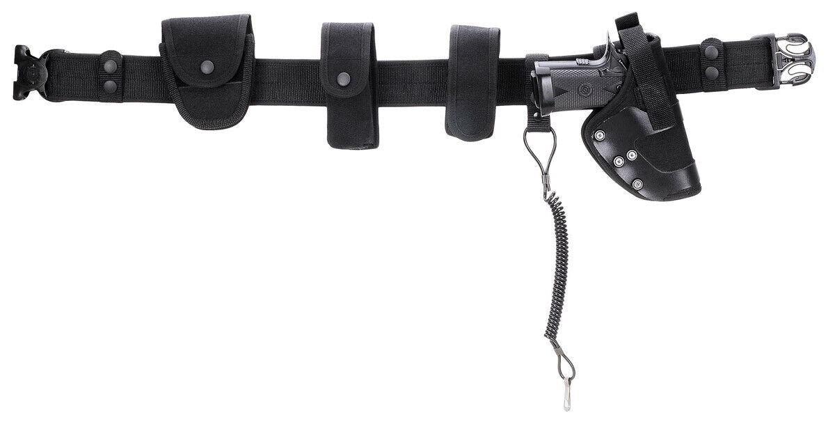 Extensive Belt System Security Nylon Black Durable Detachable Adjustable