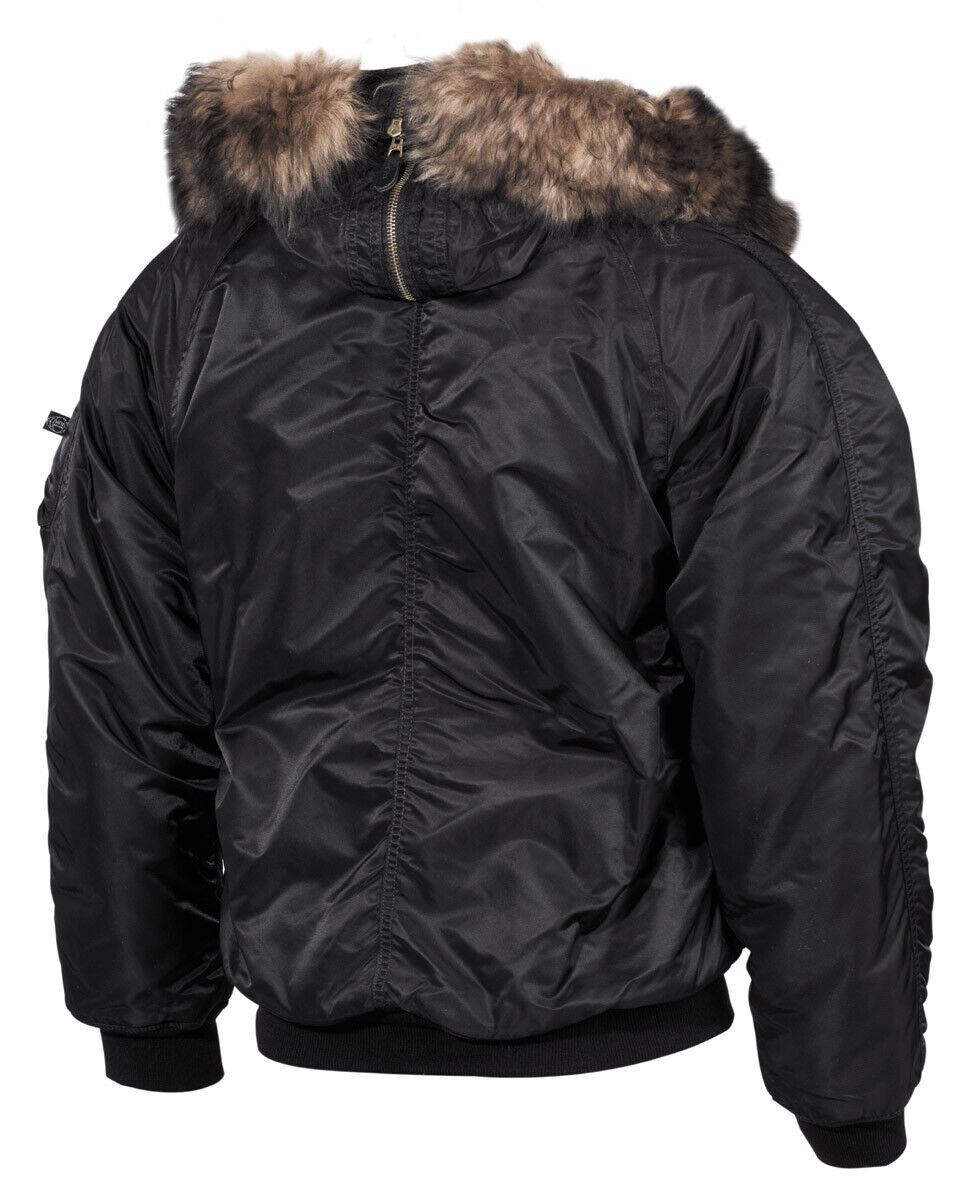 MFH US Polar Jacket N2B Thick Lining Black