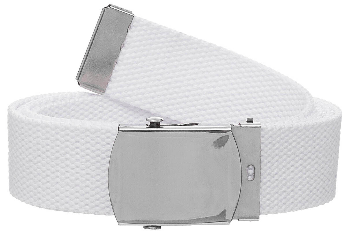 Web Belt Combat Tactical Elastic Material White