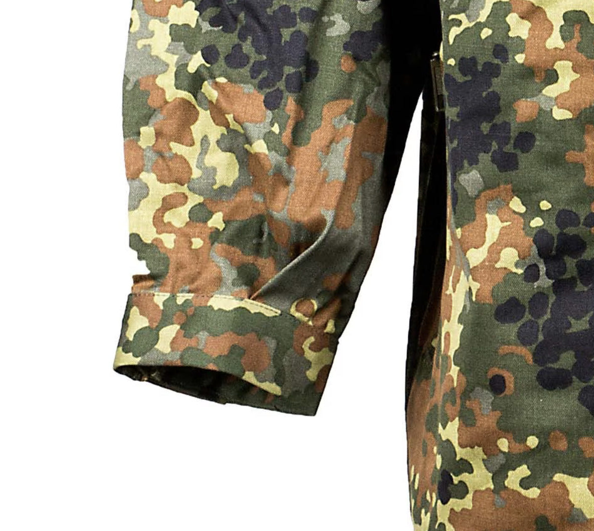 Original Bundeswehr BW Army Field Jacket Parka Military Issue Flecktarn Camo Used