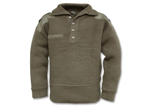 Original Austrian Army Military Alpine Sweater Pullover Knit  Wool NEW OD Green