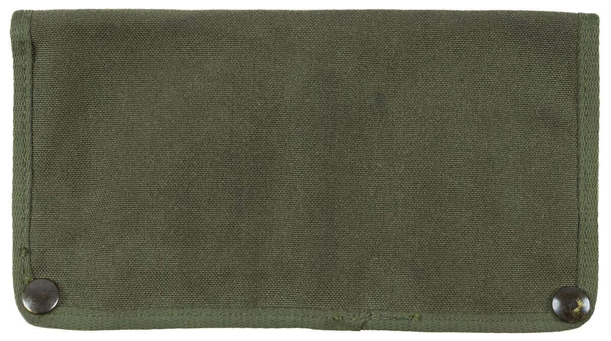 Original British Army Bag for Gun Cleaning Set Canvas Green – Used