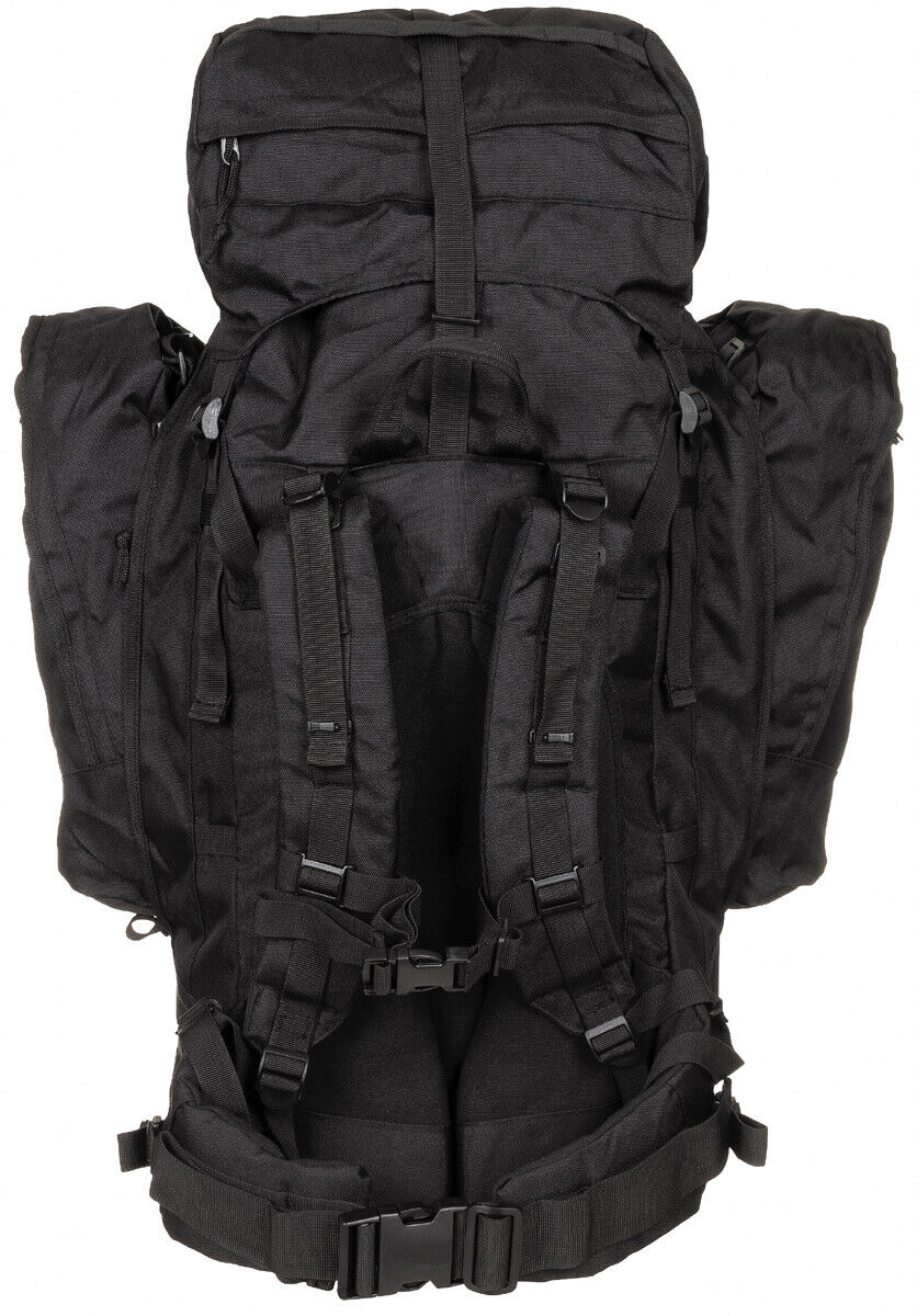 Outdoor Hiking Adjustable Backpack Military Army Backpack Alpin 110L Black