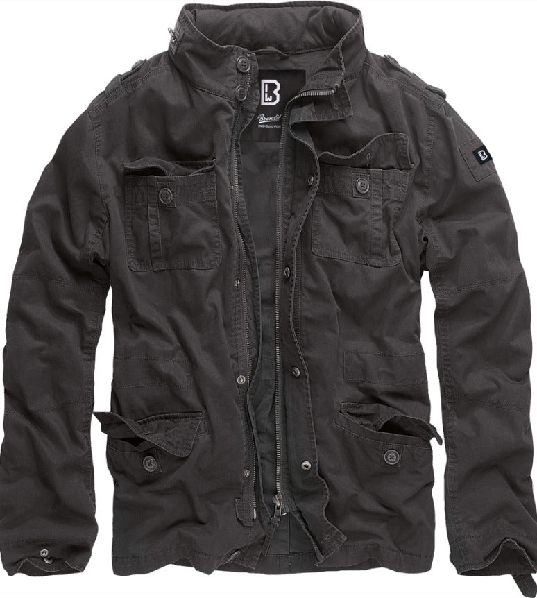Brandit Britannia Jacket Marine Cadet Field Outdoor Urban Military Black