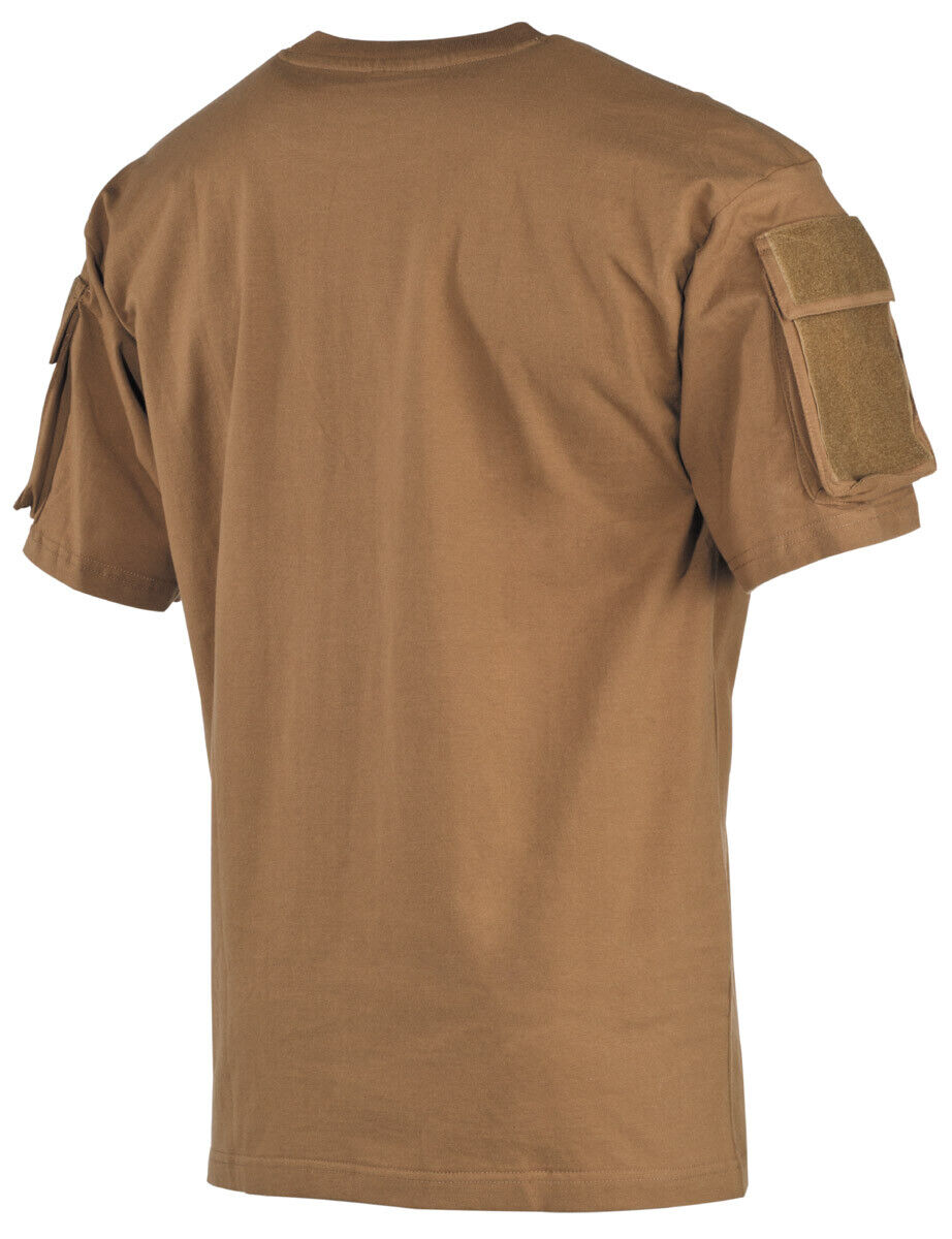 US Mens Tactical Combat T-Shirt Military Training Army Solider Sleeve Pockets