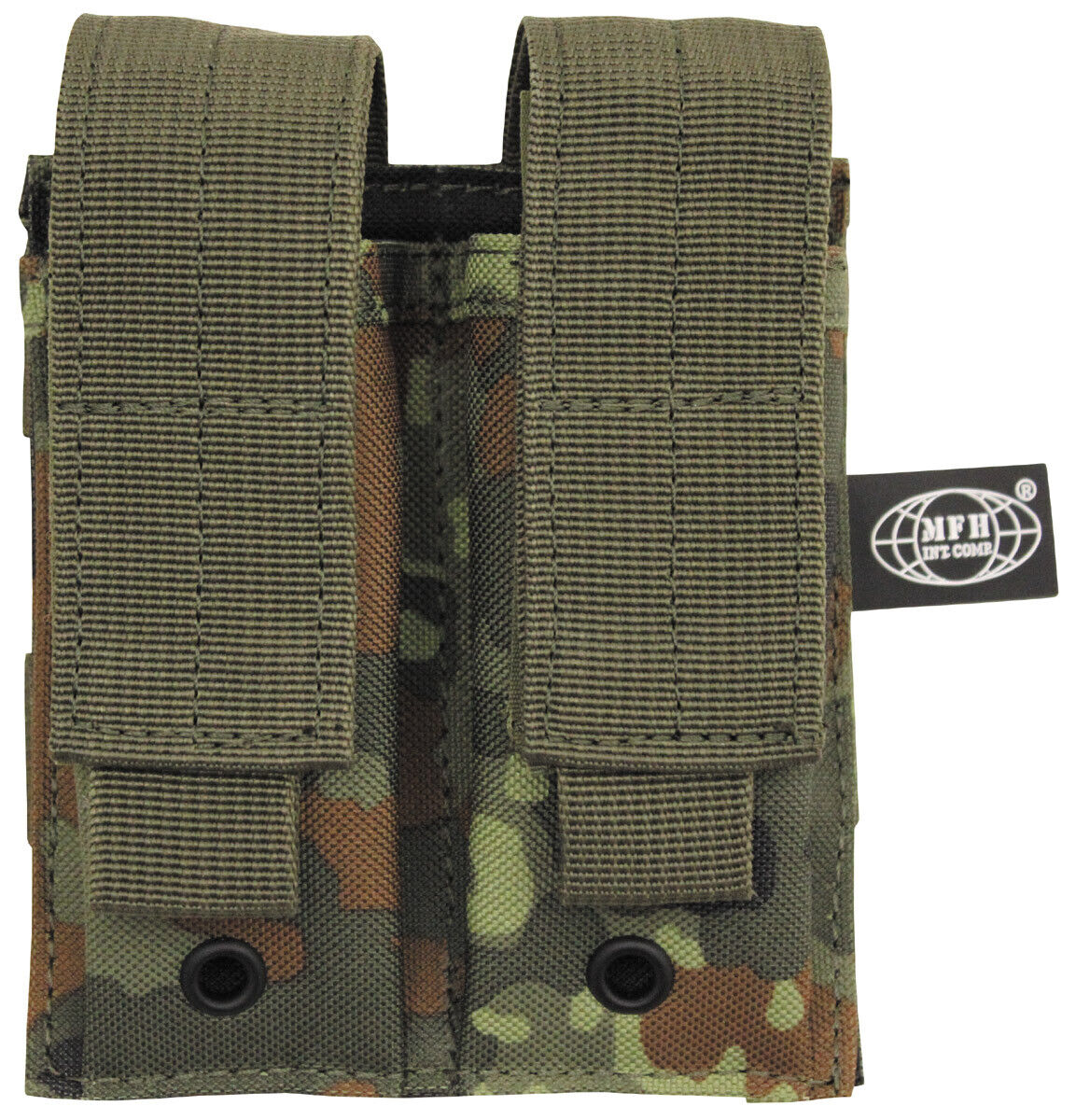 Military Equipment Combat Army Ammo Pouch Double Small MOLLE BW Camo