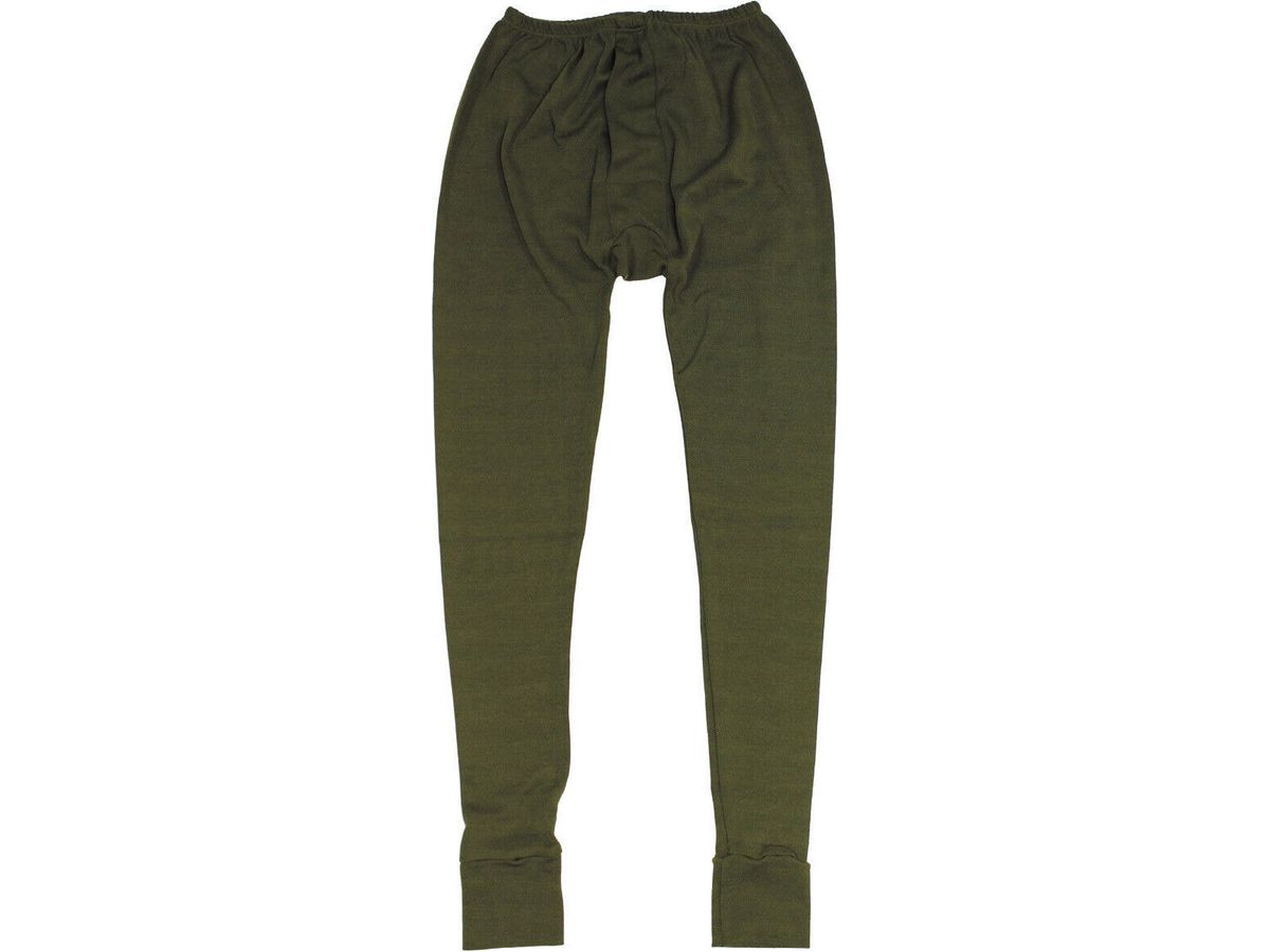 Original British Army Military Under pants, OD Green Long AFV, New