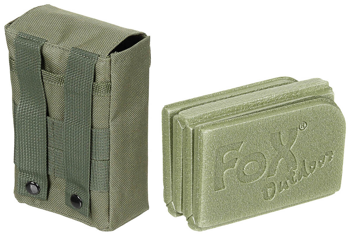 Fox Outdoor Thermal Seat Pad Foldable with MOLLE Pouch Green