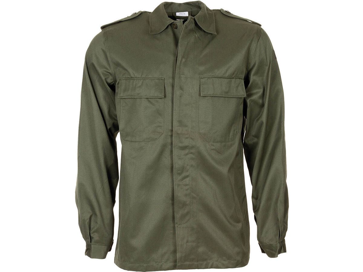 Original Belgium Army Military Field Jacket Long Sleeves Jersey BDU OD Green New