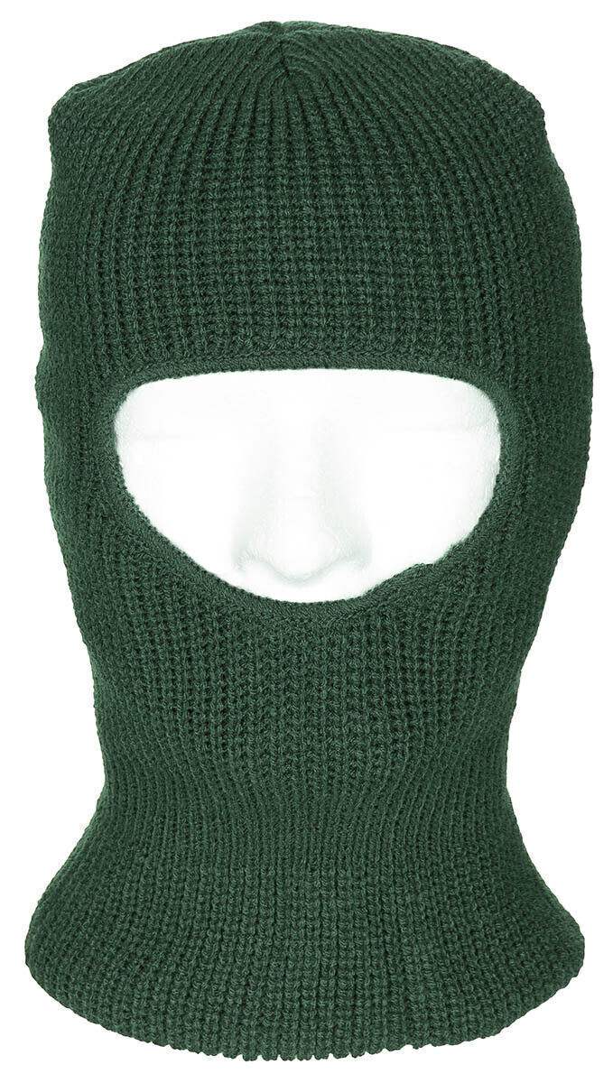 Face Mask Ski Winter Hat 1 One Hole Balaclava Hood Beanie Tactical Warm Black OD